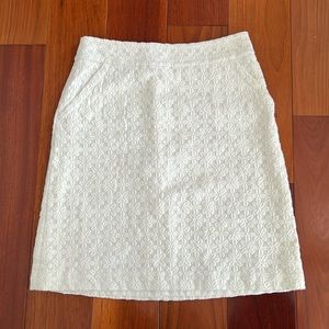 Embroidered midi skirt
